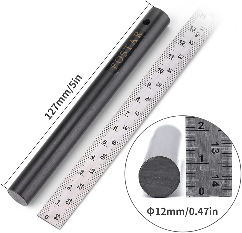 FOSTAR 5 Inch Emergency Weatherproof Flint Ferrocerium Rod Fire Starter with Whistle Multitool Striker and Paracord Lanyard