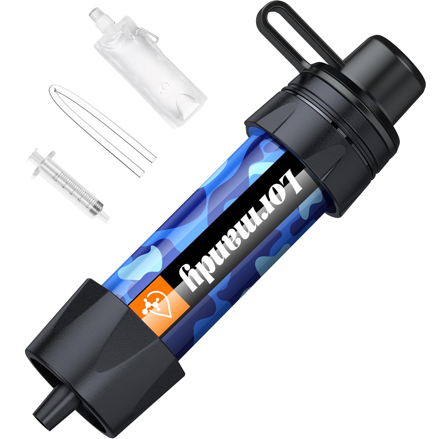 Straw Water Filter Portable Water Filtration System Personal Outdoor Emergency Water Purifier