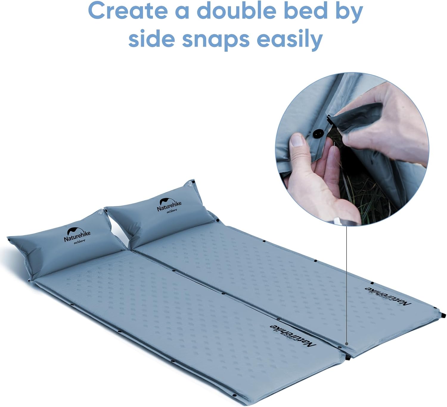 Naturehike Self Inflating Sleeping Pad Ultralight Memory Foam Camping Pad with Pillow and Storage Bag